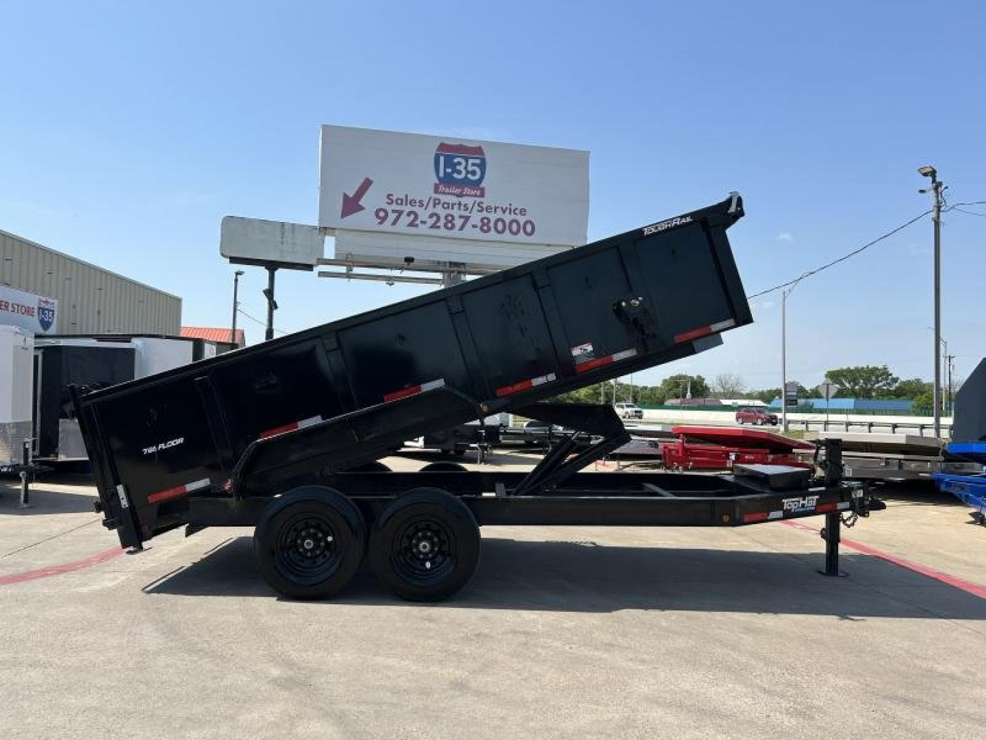 Used 2025 Top Hat Trailers 7x16 DPX 140 Dump Trailer