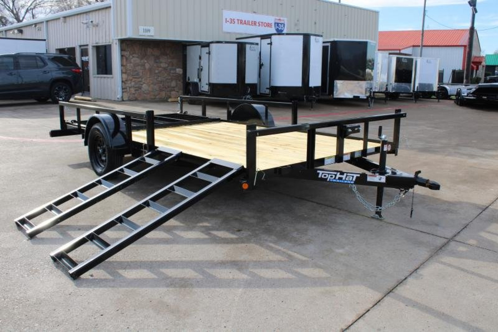 New 2025 Top Hat Trailers 83x14 QH Utility Trailer