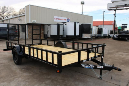New 2025 Top Hat Trailers 83x14 QH Utility Trailer