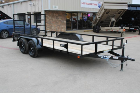 New 2025 Top Hat Trailers 16x77  LDX (No Brakes w Ramp) Landscape Trailer