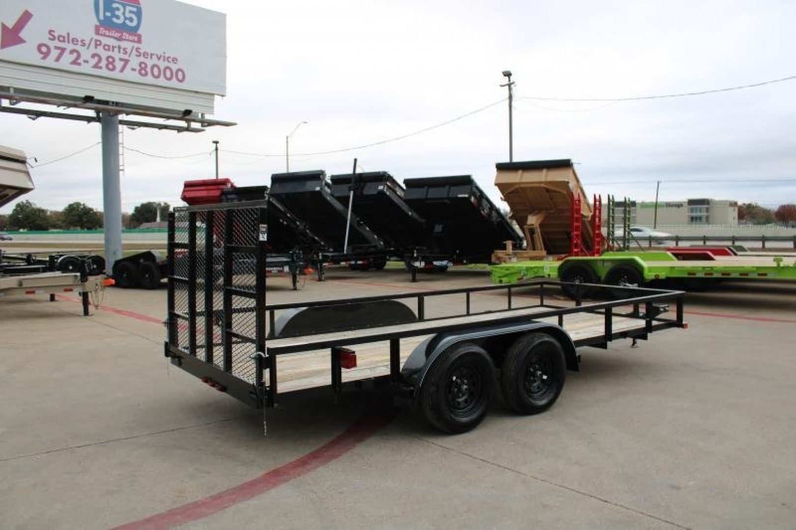 New 2025 Top Hat Trailers 16x77" LDX (No Brakes w Ramp)