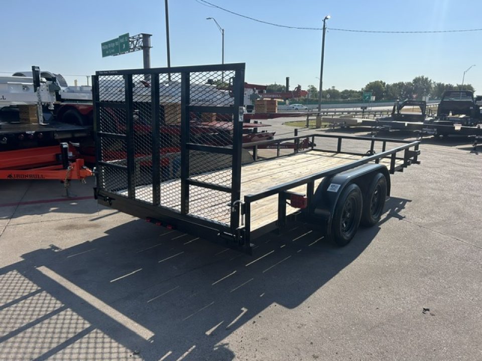 New 2025 Top Hat Trailers 16x77" LDX (No Brakes w Ramp)