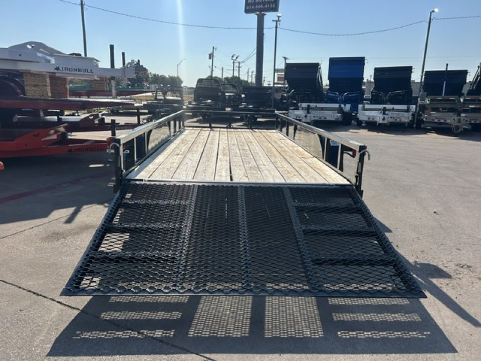 New 2025 Top Hat Trailers 16x77" LDX (No Brakes w Ramp)