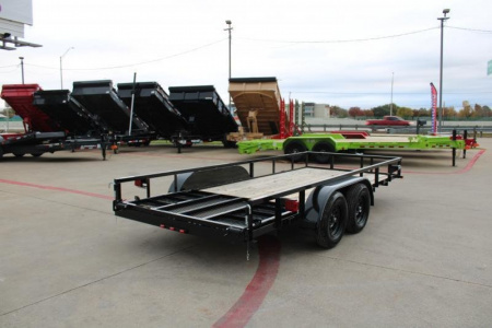 New 2025 Top Hat Trailers 16x77" LDX (No Brakes w Ramp)