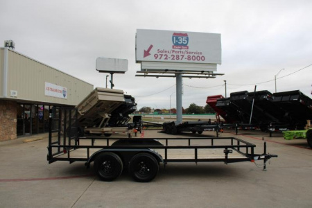New 2025 Top Hat Trailers 16x77" LDX (No Brakes w Ramp)