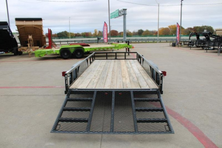 New 2025 Top Hat Trailers 16x77" LDX (No Brakes w Ramp)