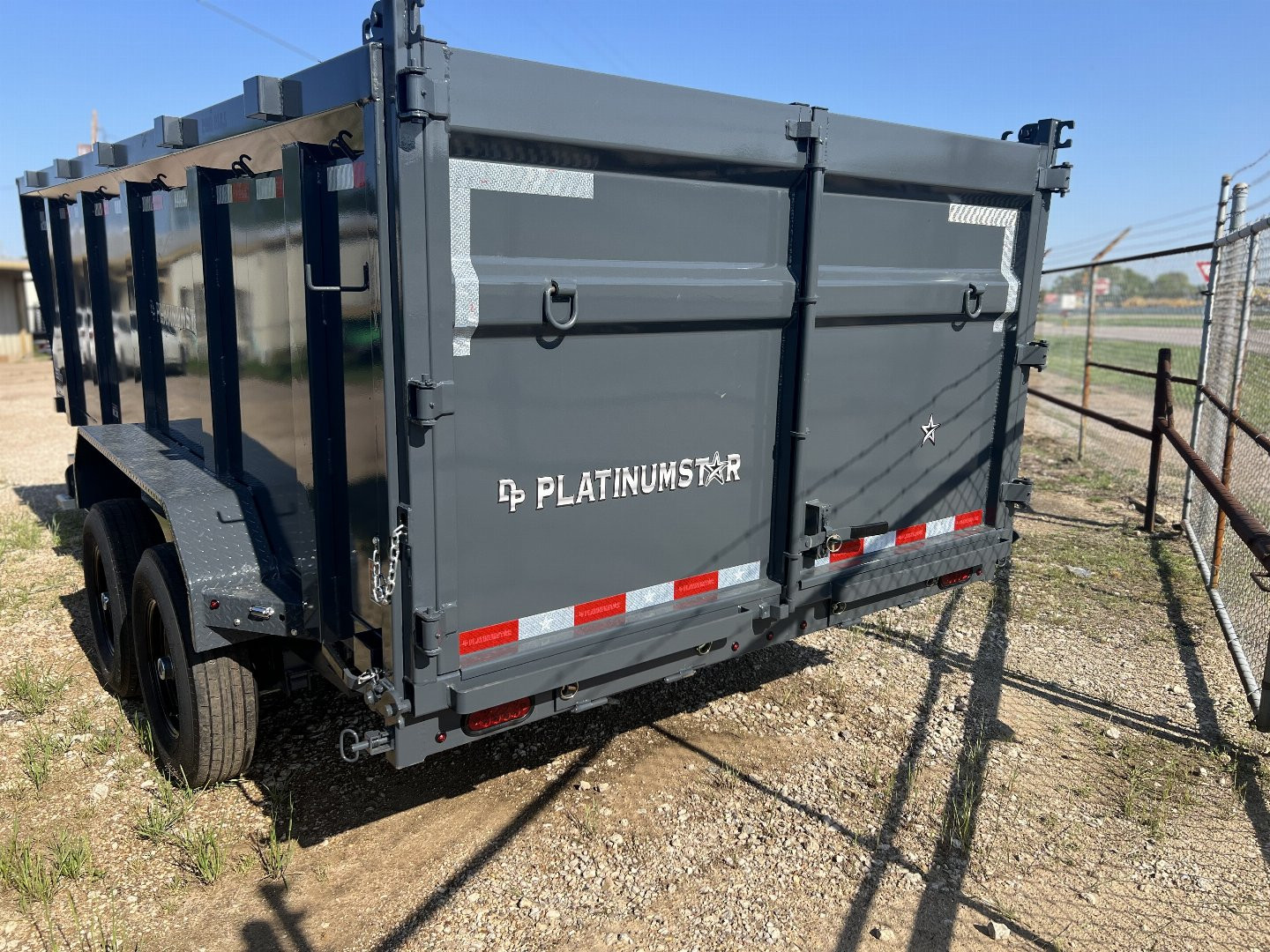 New 2025 DP Platinum Star 16' BP Dump Trailer