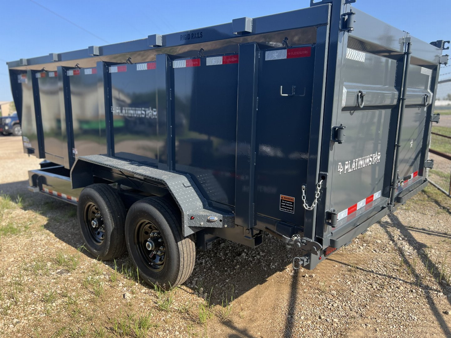 New 2025 DP Platinum Star 16' BP Dump Trailer