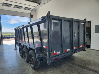 New 2026 Lamar 16' Gooseneck Dump Trailer 21k