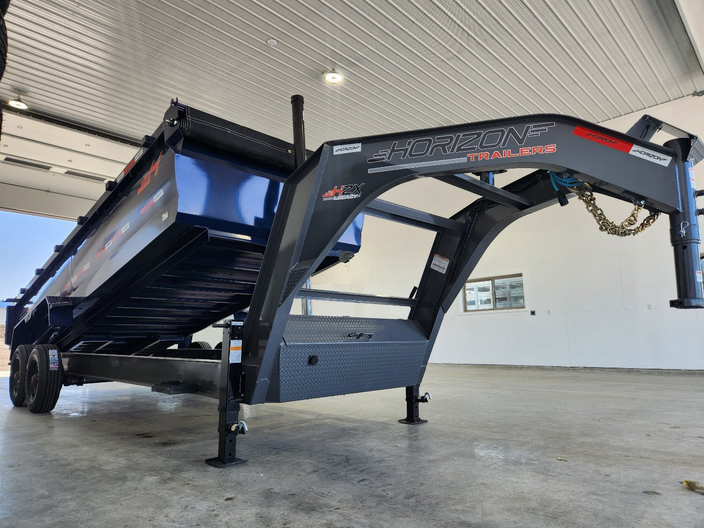 New 2025 Horizon 18' Gooseneck Dump Trailer 20K