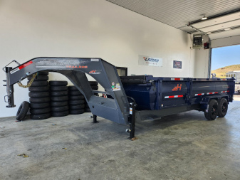 New 2025 Horizon 18' Gooseneck Dump Trailer 20K
