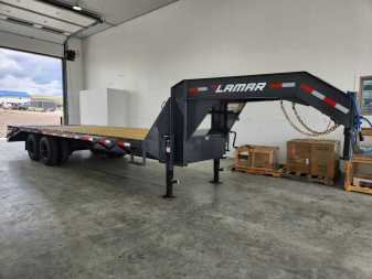 New 2025 Lamar 25' Gooseneck Deckover Trailer 24K