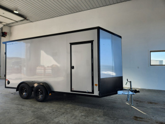 New 2025 Stealth 7.4x16 Aluminum Cargo Trailer