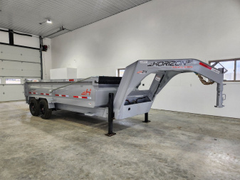 New 2025 Horizon 16' Gooseneck Dump Trailer 20K