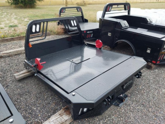 New 2025 Crownline Hydraulic Bale Bed 80" x 7' Single Wheel Shortbed