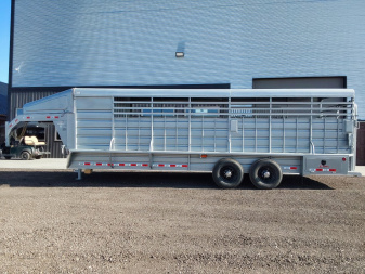 New 2025 GR Gooseneck Rancher Stock Trailer 24' 14K