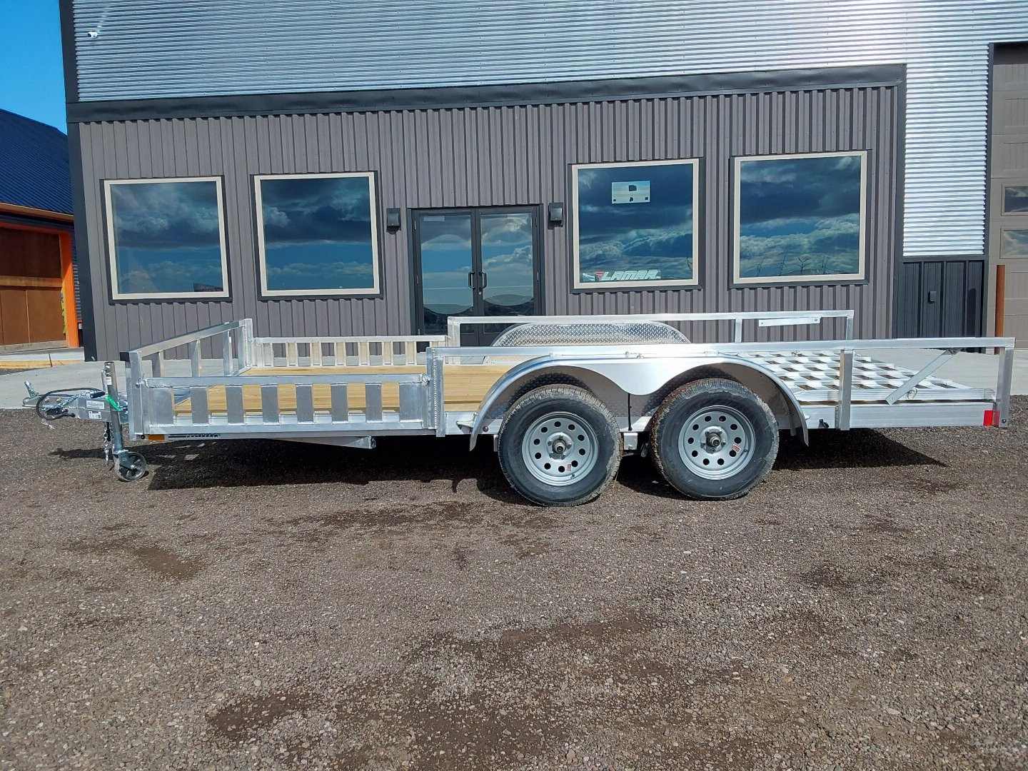 New 2025 Cargo Pro 16' Aluminum Utility Trailer 7K - Side Rail Ramps
