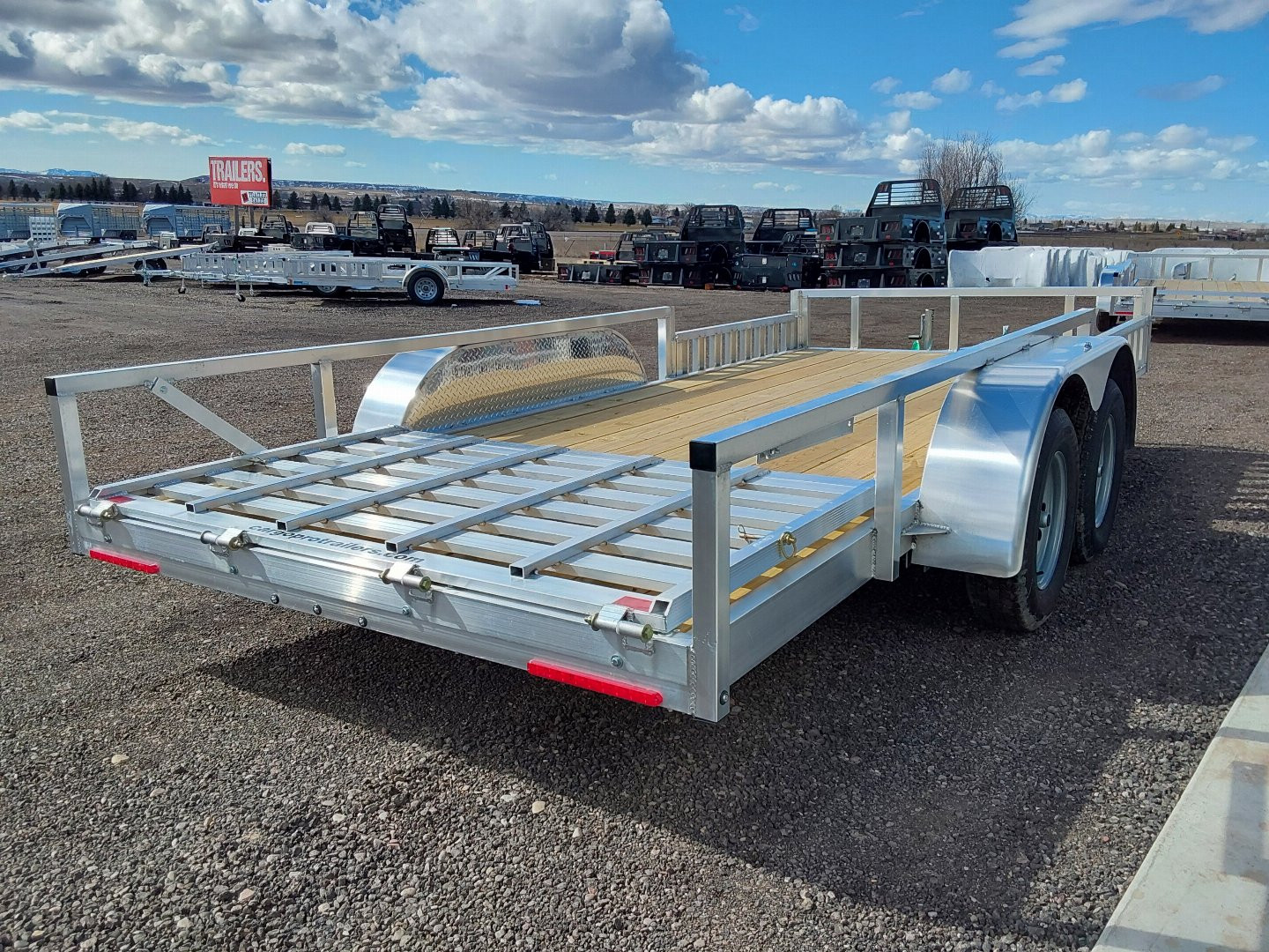 New 2025 Cargo Pro 16' Aluminum Utility Trailer 7K - Side Rail Ramps