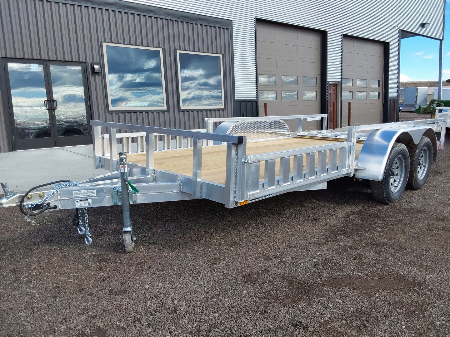 New 2025 Cargo Pro 16' Aluminum Utility Trailer 7K - Side Rail Ramps