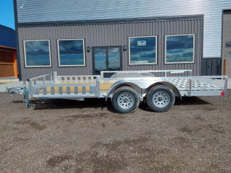 New 2025 Cargo Pro 16' Aluminum Utility Trailer 7K - Side Rail Ramps