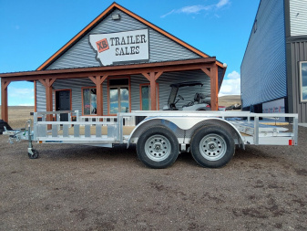 New 2025 Cargo Pro 14' Utility Trailer - Side Rail Ramps
