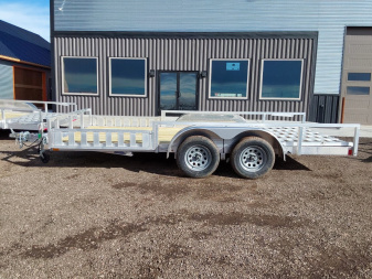 New 2025 Cargo Pro 16' Utility Trailer 7K - Side Rail Ramps