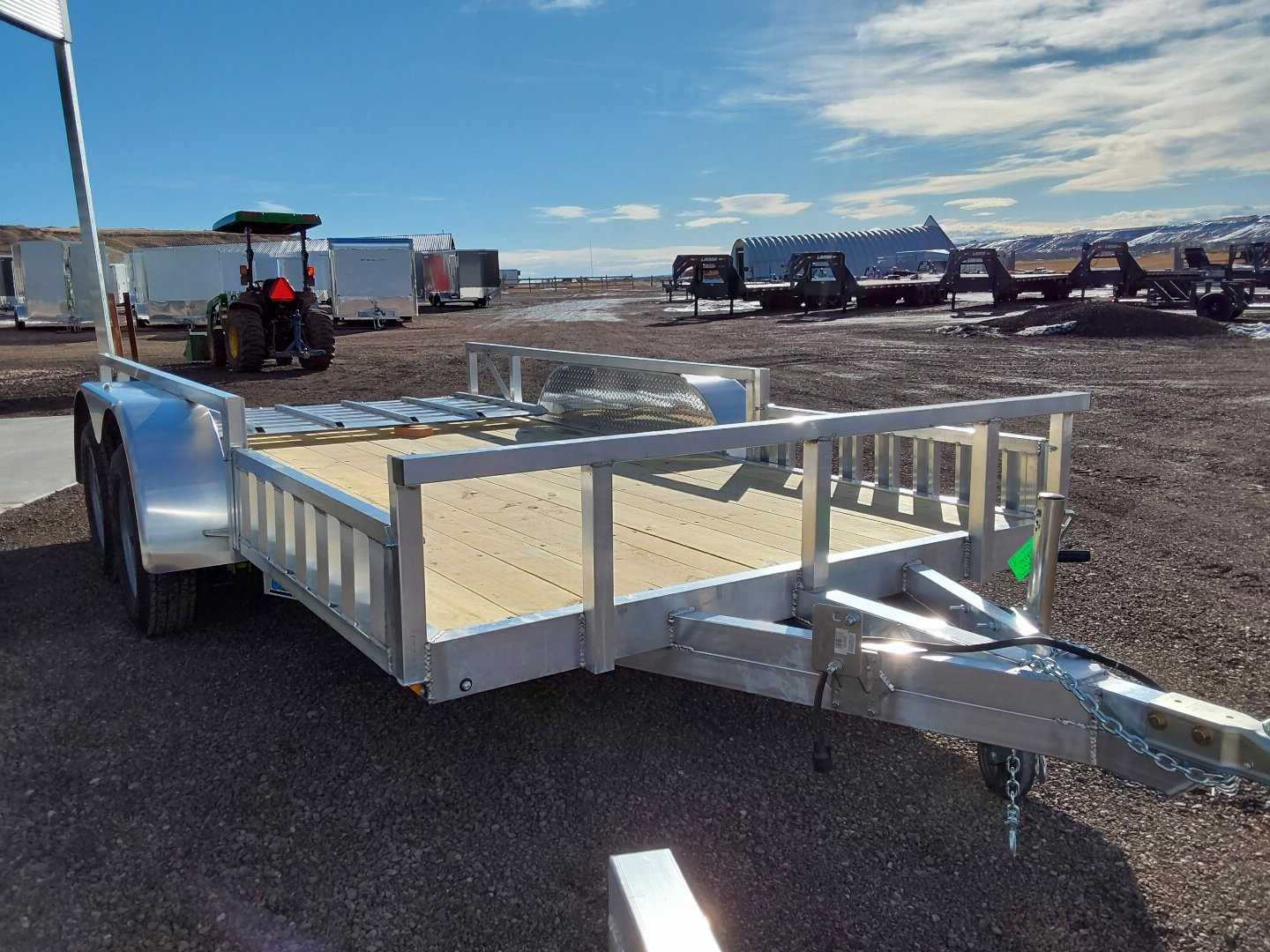 New 2025 Cargo Pro 14' Aluminum Utility Trailer 7K Side Rail Ramps