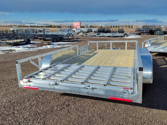 New 2025 Cargo Pro 14' Aluminum Utility Trailer 7K Side Rail Ramps