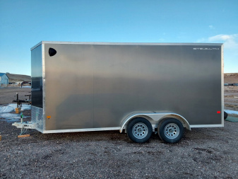 New 2025 Stealth 7x 16' Aluminum Cargo Trailer