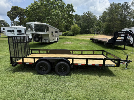 New 2026 Triple Crown Trailers 7x16TA Utility Trailer