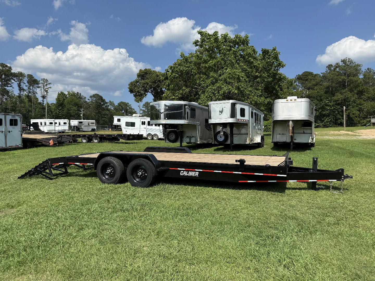 New 2025 Caliber Trailer Mfg 7x2216K Equipment Trailer