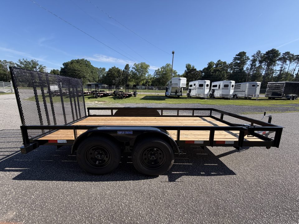 New 2026 Triple Crown Trailers 7x14TA Utility Trailer