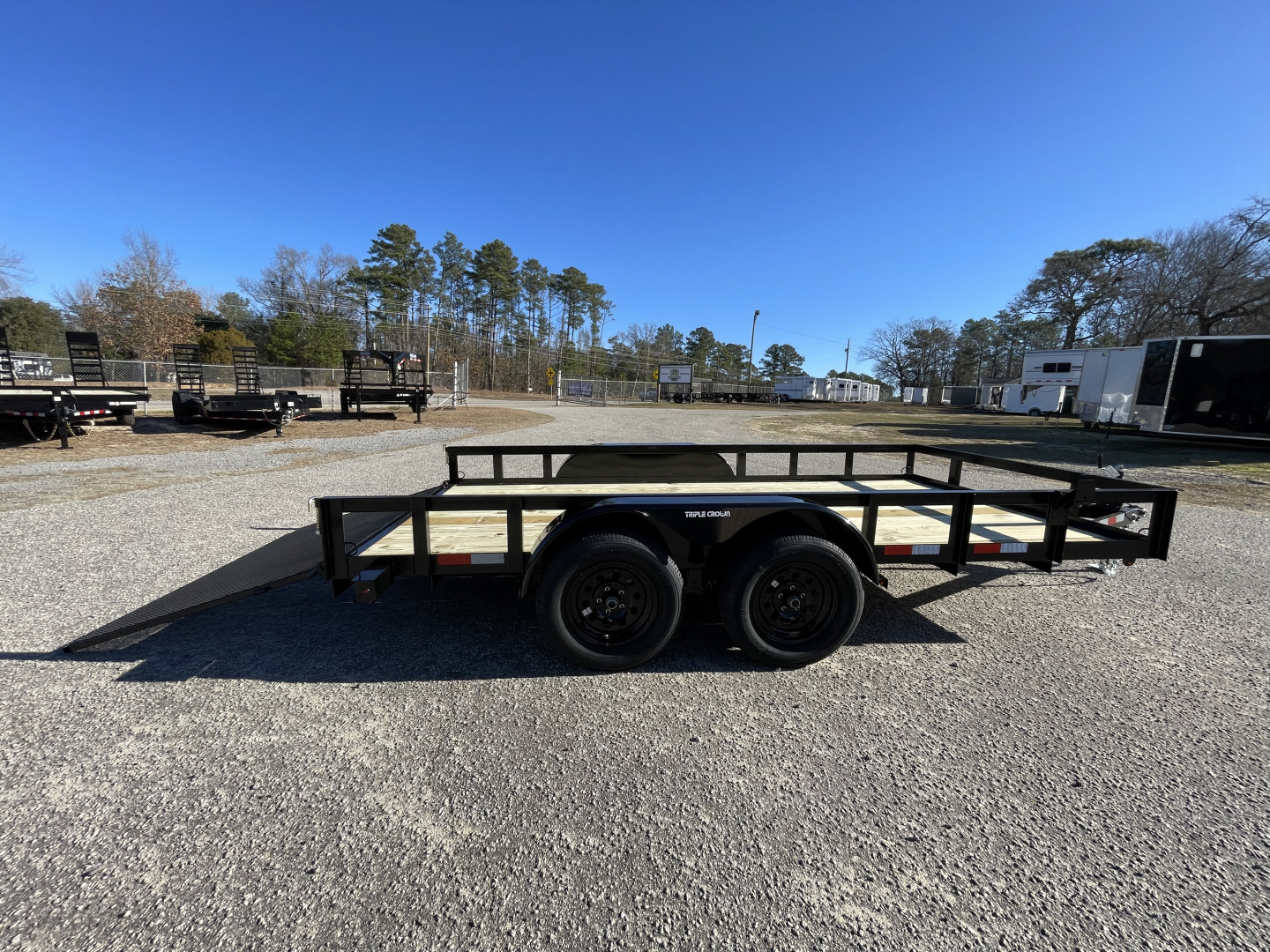 New 2026 Triple Crown Trailers 7x14TA Utility Trailer
