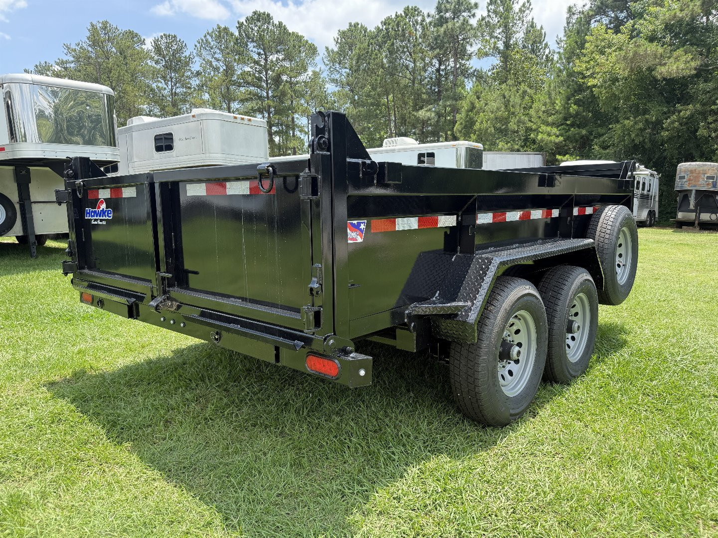 New 2025 Hawke Trailers 7x12 12K Dump Trailer