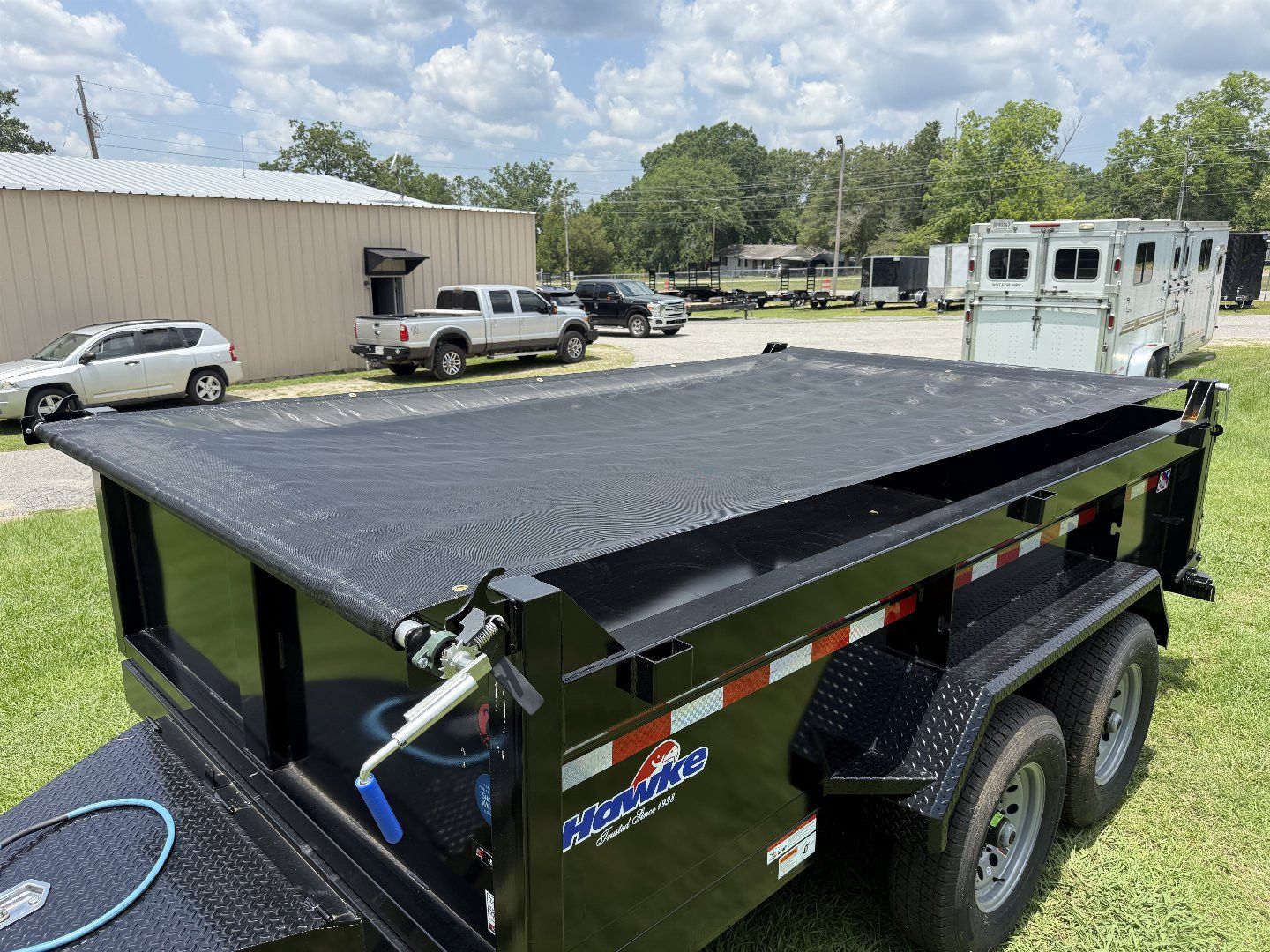 New 2025 Hawke Trailers 7x12 12K Dump Trailer