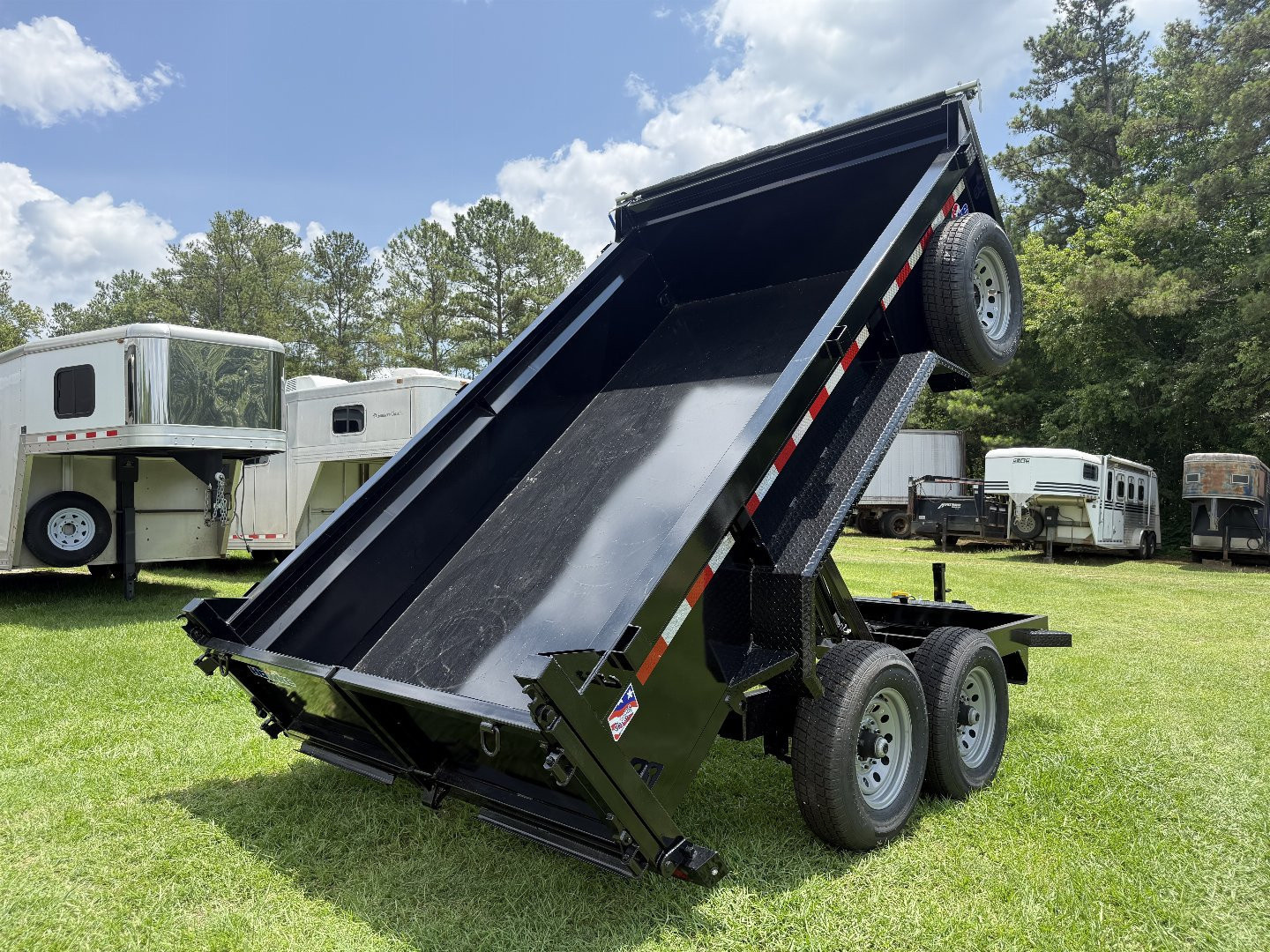 New 2025 Hawke Trailers 7x12 12K Dump Trailer