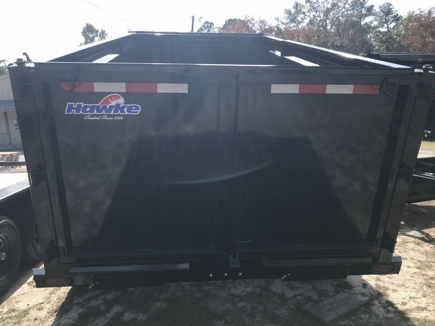 New 2025 Hawke Trailers Low Pro 7x14 w/4' sides Dump Trailer