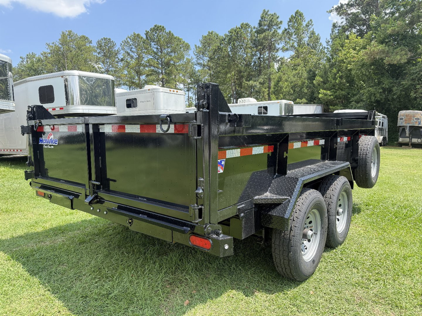 New 2026 Hawke Trailers 7x14 14K Dump Trailer