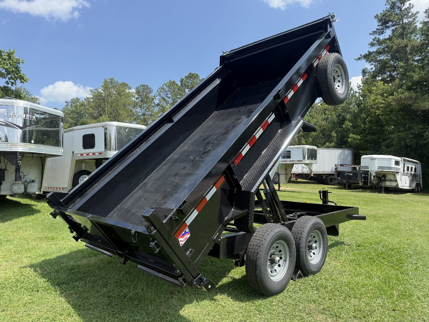 New 2026 Hawke Trailers 7x14 14K Dump Trailer