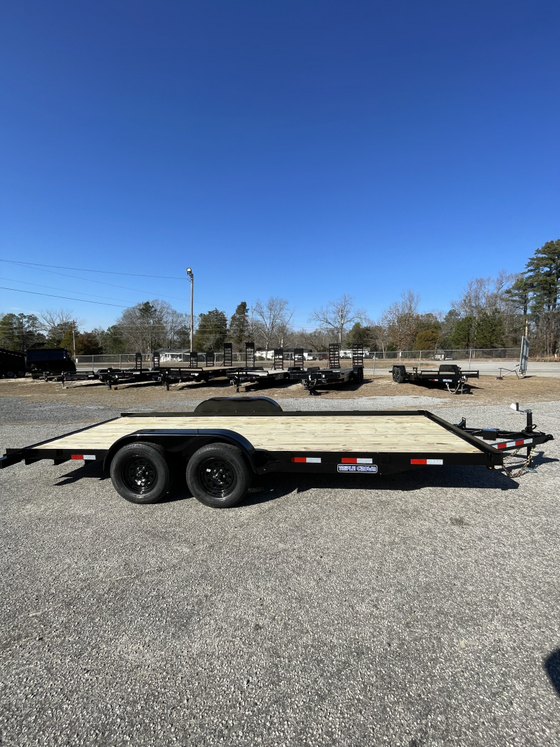 New 2026 Triple Crown Trailers 7x187K Car Hauler Equipment Trailer