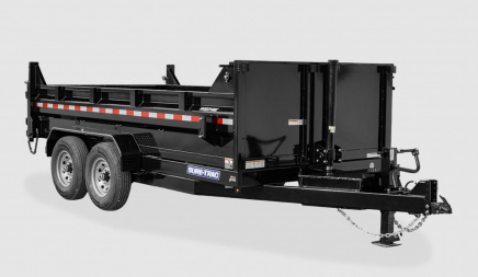 New 2025 Sure-Trac 7X14TA 14KHD Low Profile TELESCOPIC Dump Trailer
