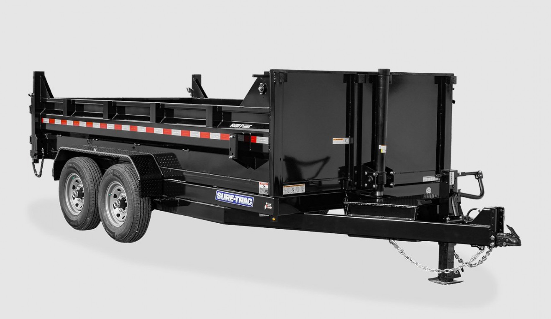 New 2025 Sure-Trac 7x14TA 14K HD Low Profile TELESCOPIC Dump Trailer