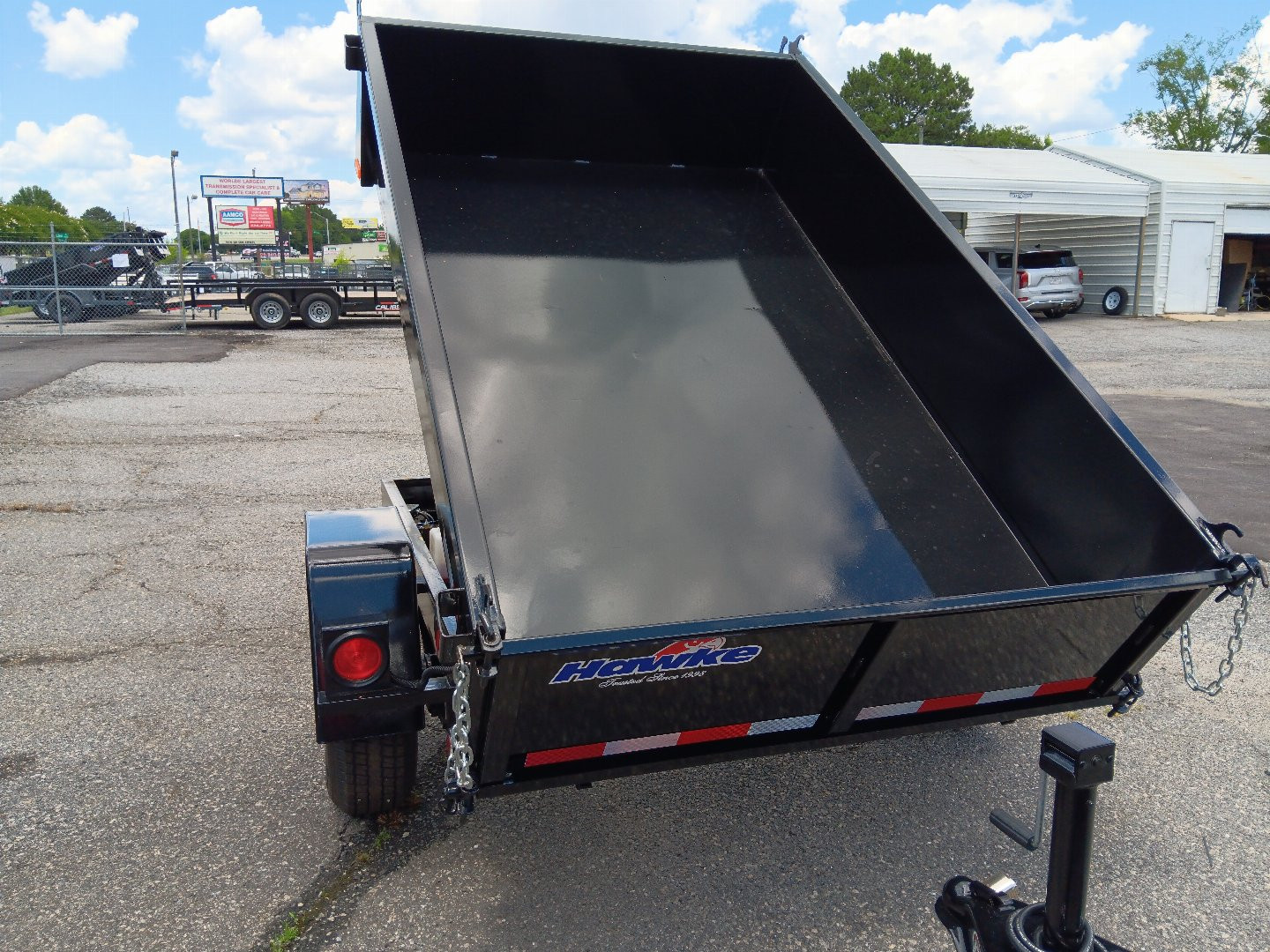 New 2024 Hawke Trailers Cardinal 5X8SA 5K Low Profile Dump Trailer