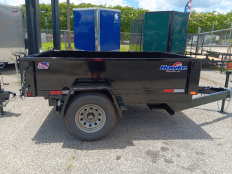 New 2024 Hawke Trailers Cardinal 5X8SA 5K Low Profile Dump Trailer