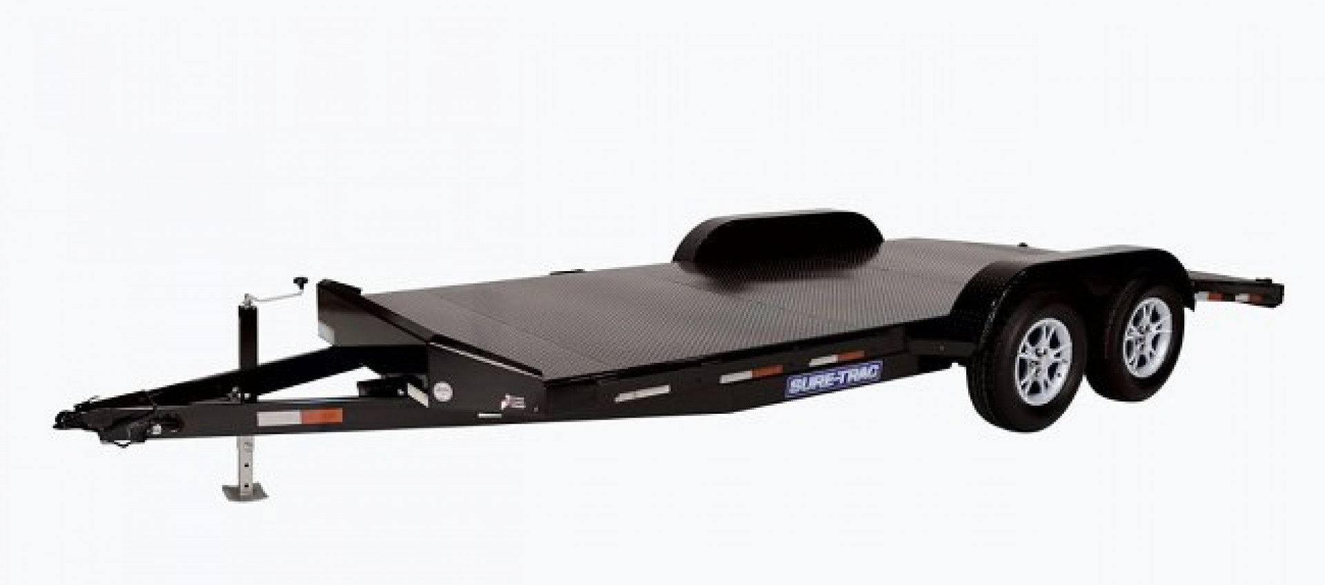 New 2022 Sure-Trac 7X20TA (16+4) Steel Deck Car Hauler Trailer  10K