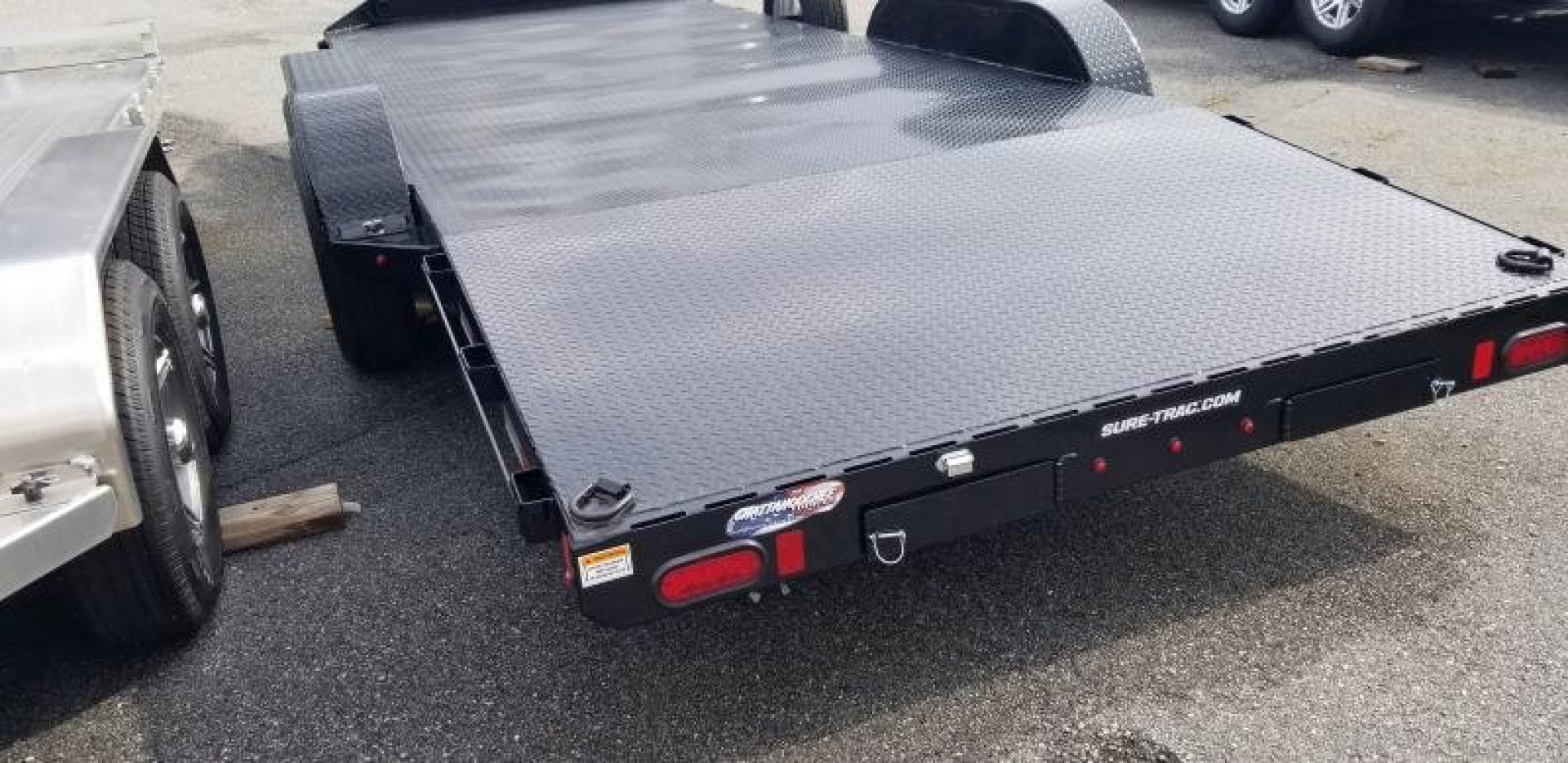 New 2022 Sure-Trac 7X20TA (16+4) Steel Deck Car Hauler Trailer  10K