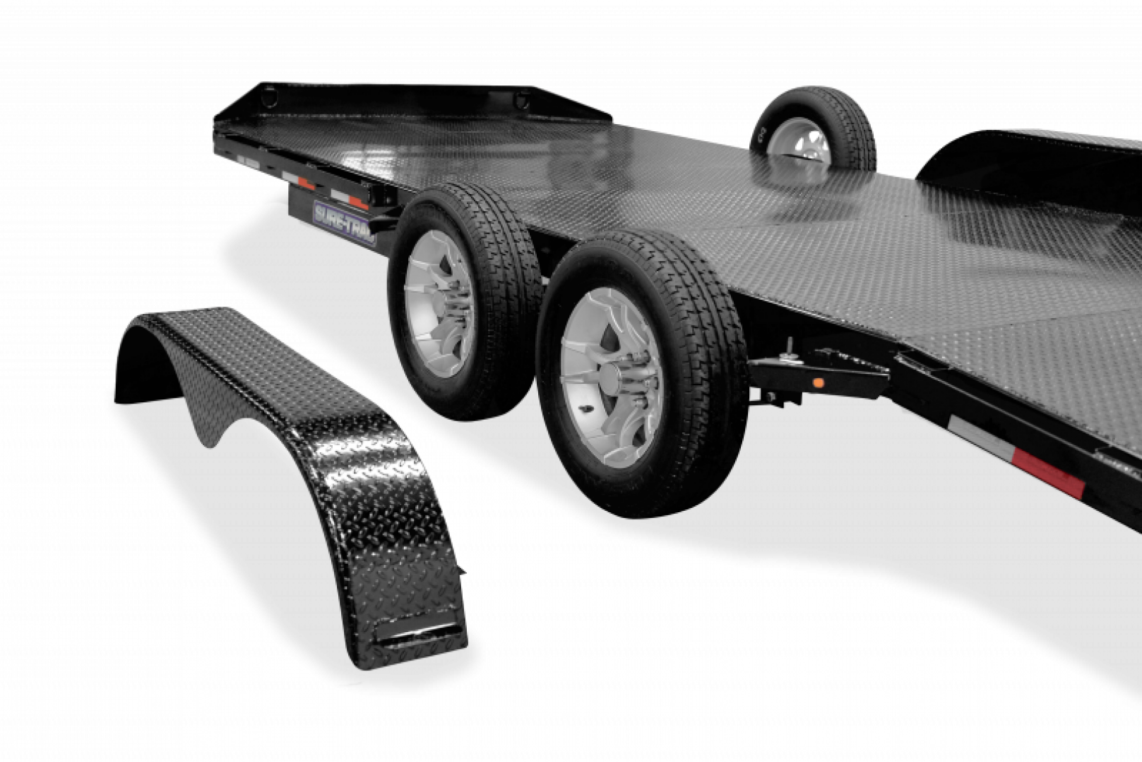 New 2022 Sure-Trac 7X20TA (16+4) Steel Deck Car Hauler Trailer  10K