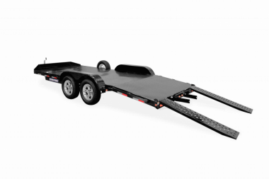 New 2022 Sure-Trac 7X20TA (16+4) Steel Deck Car Hauler Trailer  10K