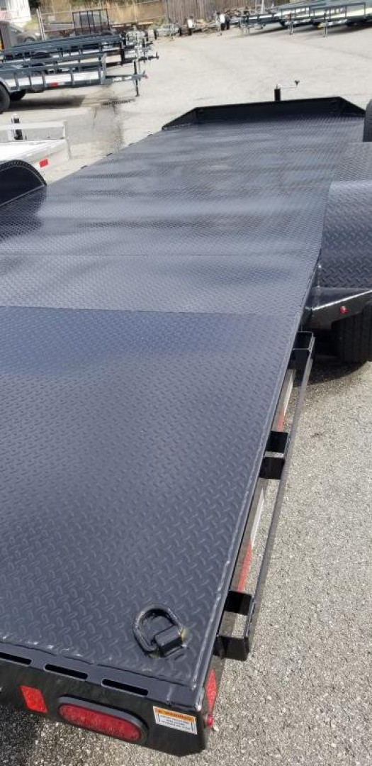New 2022 Sure-Trac 7X20TA (16+4) Steel Deck Car Hauler Trailer  10K