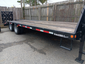 New 2022 Anderson Manufacturing 8.5X25 10 Ton Gooseneck Workhorse Series Equipment Trailer